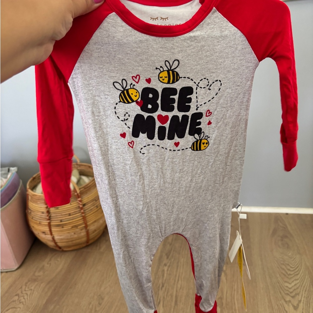 Little Sleepies Bee Design Baby Onesie